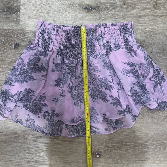 NWT Urban Outfitters Ciara Lilac Purple Farm Printed Mini Ruffle Skort Skirt - Picture 16 of 16